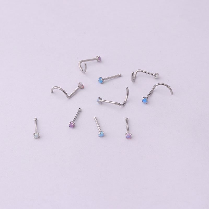 1 Piece 20Gauge Stainless Steel Nose Screw Stud Body Piercing Jewelry