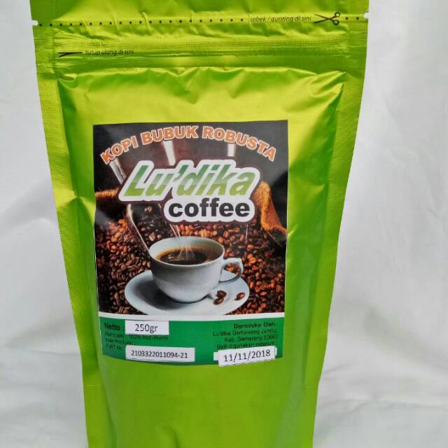 

Lu'dika Coffe Bubuk, (Jenis Robusta )