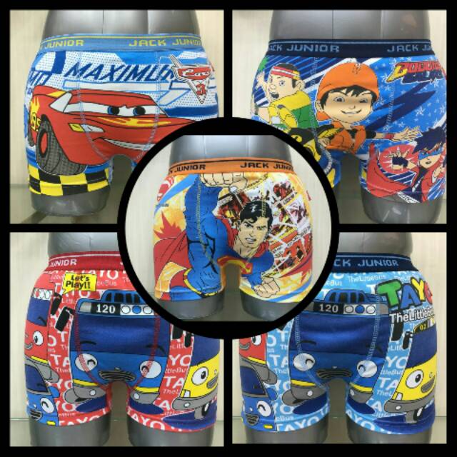 Boxer anak Jack Junior cowok laki pria kualitas premium