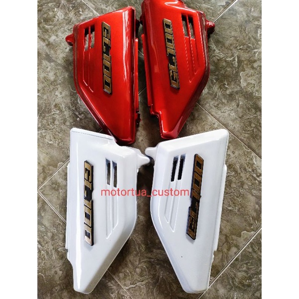 Bok aki gl 100 cover body samping tepong aki kanan kiri tutup bok aki gl100 warna