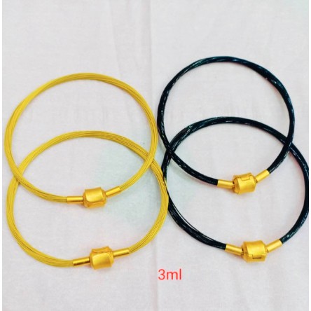 Gelang Tali Kawat Anti Air Waterproof Untuk Charm Liontin Mainan Pandora tali korea steal 3mili