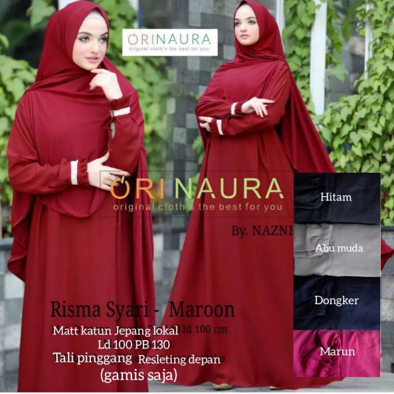 Grosir Elka Dress - Gamis Wanita Muslim Maxi Wanita Polos Termurah