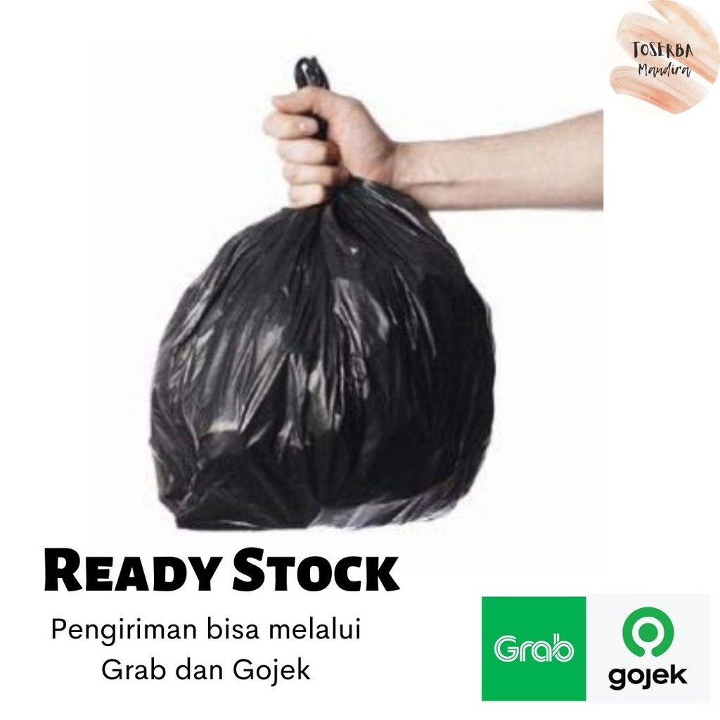 Jual Kantong Plastik Kantong Kresek Hitam Plastik Belanjaan Kantong Kresek Serbaguna HD PE Merk