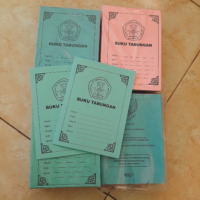 

(50 pcs) buku tabungan warna-warni