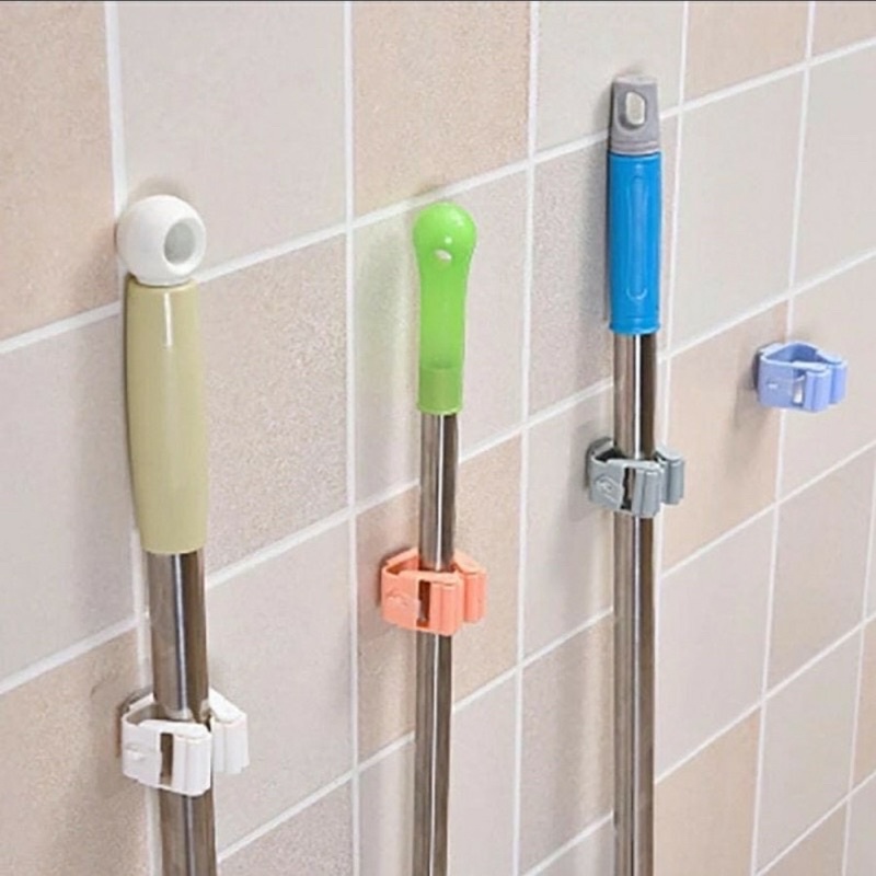 Broom Mop Clip Holder Alat Penjepit Gantungan Sapu / Pel Holder Sapu - UA