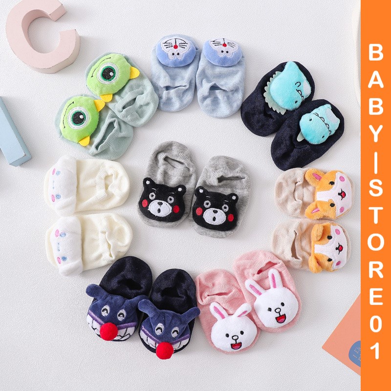 BABY STORE01 - KKG KAOS KAKI 3D KARAKTER PENDEK ANTISLIP /KARTUN 3D/ KAOS KAKI UNISEX BAYI ANAK