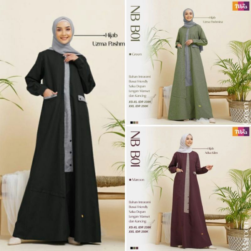 Nibras NB B01 NBB01 Gamis Nibras New Nibras Gamis Originally