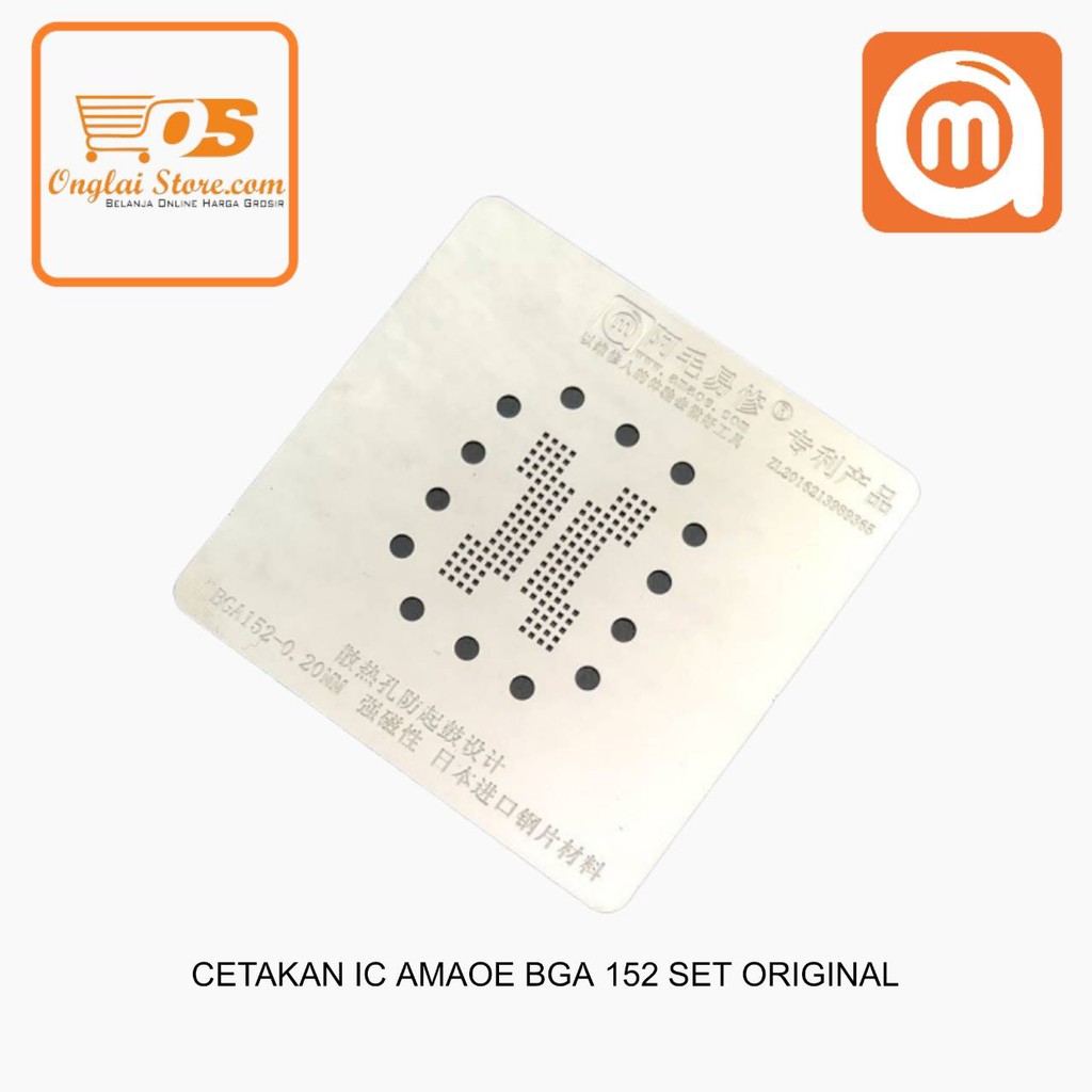 CETAKAN IC AMAOE BGA 152 SET ORIGINAL