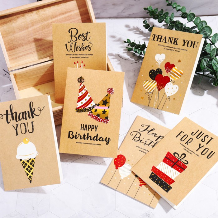 Kartu Ucapan Happy Birthday Kartu Thank You Greeting Card Murah Grosir GROSIR