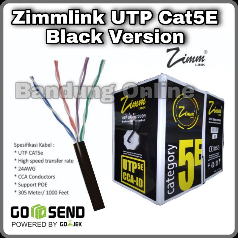 Jual Kabel Lan Zimmlink Utp Cat5e Shopee Indonesia