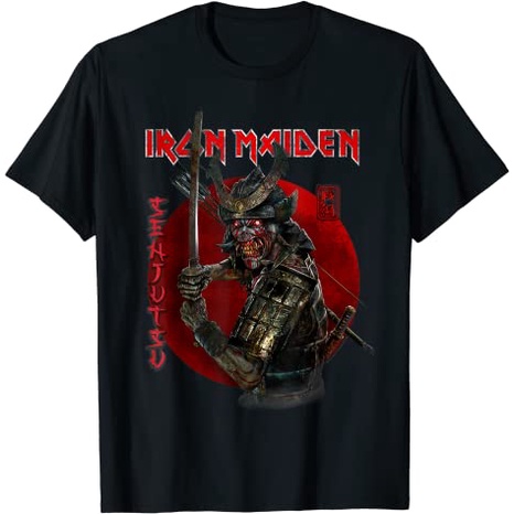 Baju Kaos Anak Iron Maiden - Senjutsu Eddie Red Circle T-Shirt