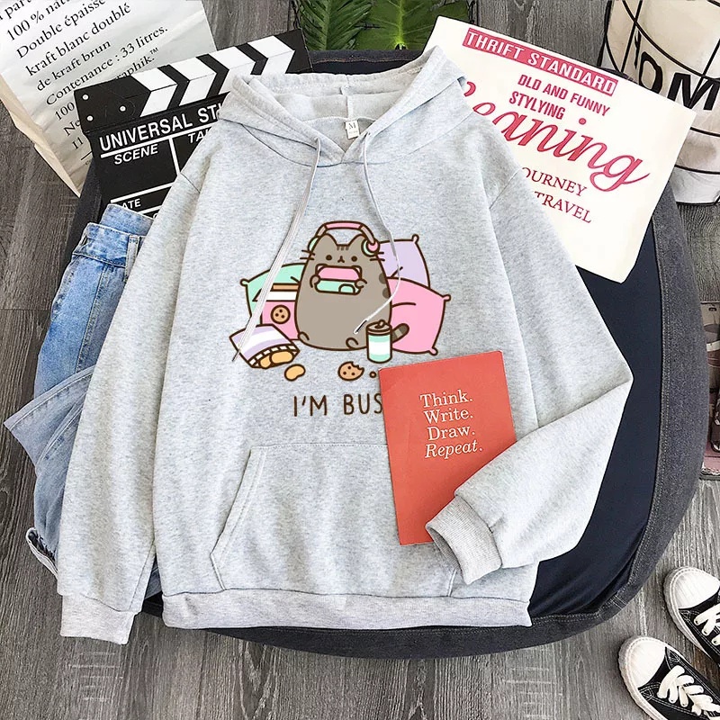 Sweater Hoodie Jumper Im Busy Kartun Kucing Hoodie Oversize Wanita Korean Style Bahan Tebal Hoodie Cewek Kekinian Korea Oversize Sweater Wanita Jumbo Xxl Tebal Import Hoodie Wanita Polos Tebal Ori Premium Hoodie Zipper Polos Resleting Sleting Oversize Xxl