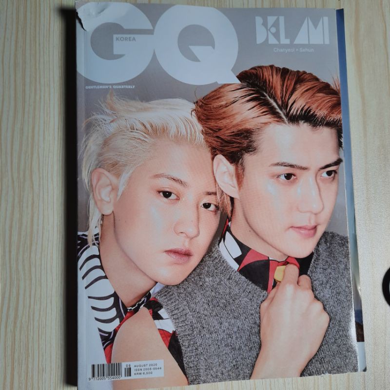 GQ MAGZ MAJALAH GQ SEHUN CHANYEOL EXO SC
