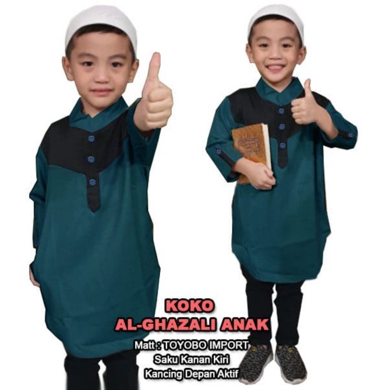 KOKO AL-GHAZALI ANAK pakaian Muslim Terbaru B1-Love 51510-53437-55717-57343