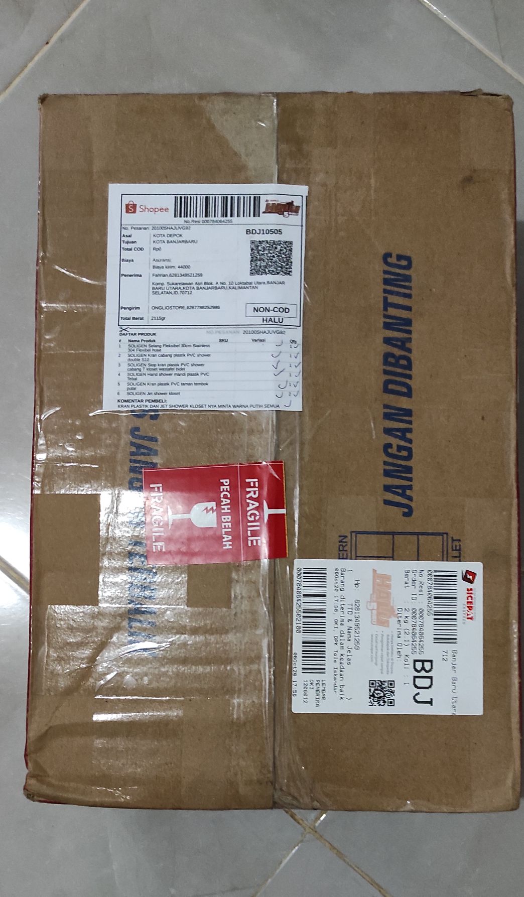 Soligen Selang Fleksibel 30cm Stainless 304 Flexibel Hose