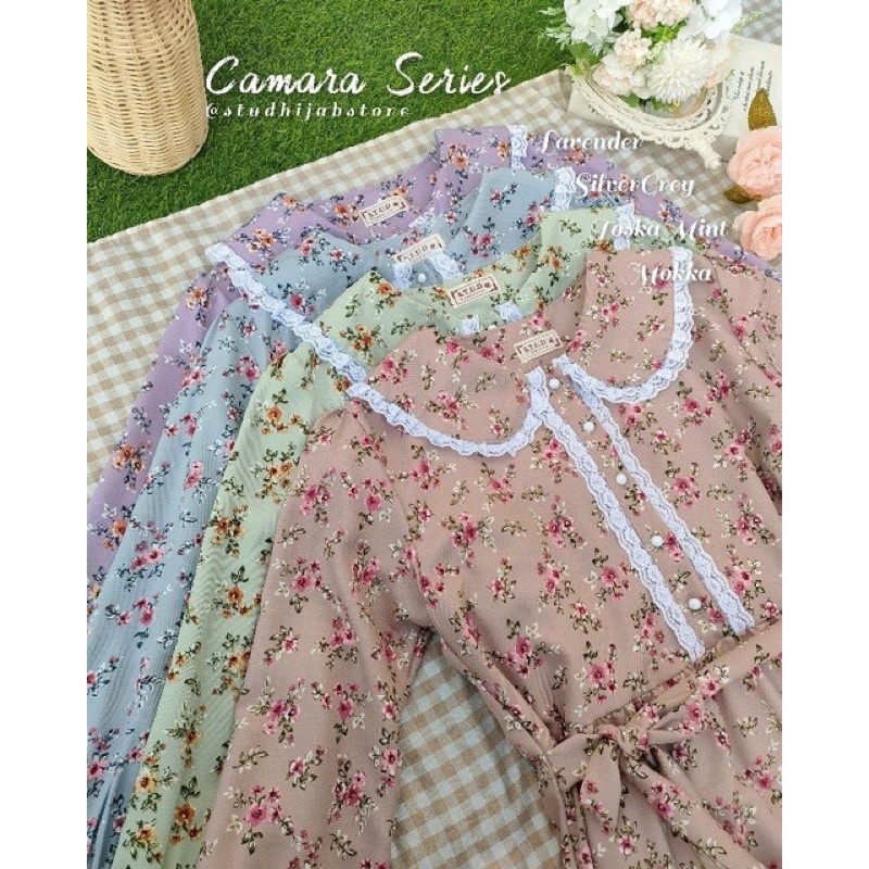 KyungMi Flower Dress Camara Series by STUDhijabstore Maxi Dress Gamis Muslimah