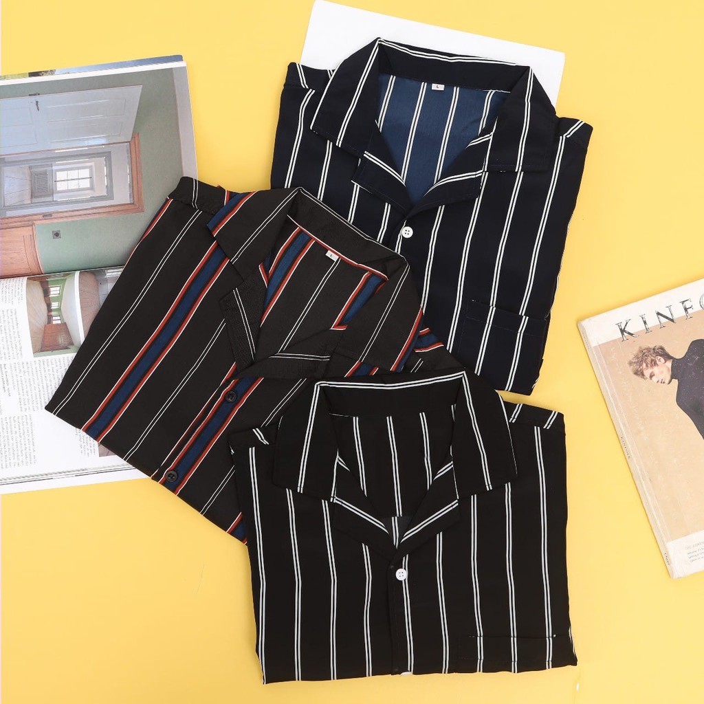 AV -  RIBSGOLD KEMEJA CASUAL PRIA LENGAN PENDEK ORIGINAL RIBSGOLD