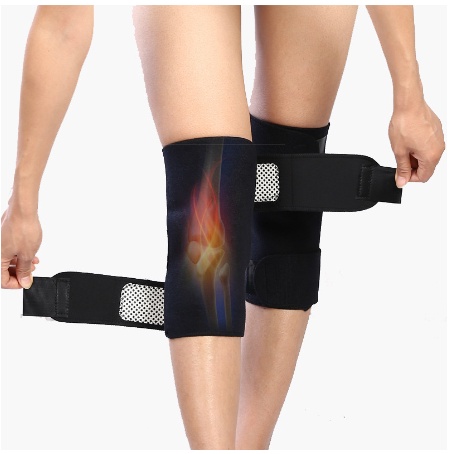 1 Pair 2Pcs Sabuk Terapi Lutut Magnetik Deker Pelindung Pemanas Lutut Theraphy Self Heating Knee Pad Berkualitas