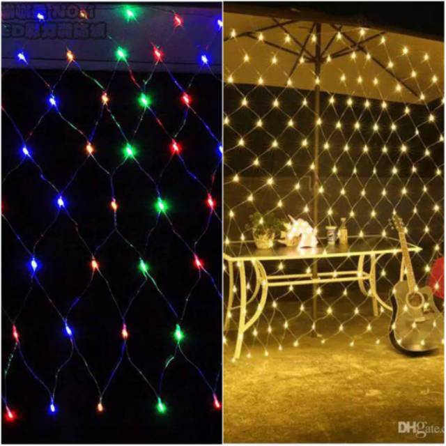Lampu tirai jala jaring tumblr led