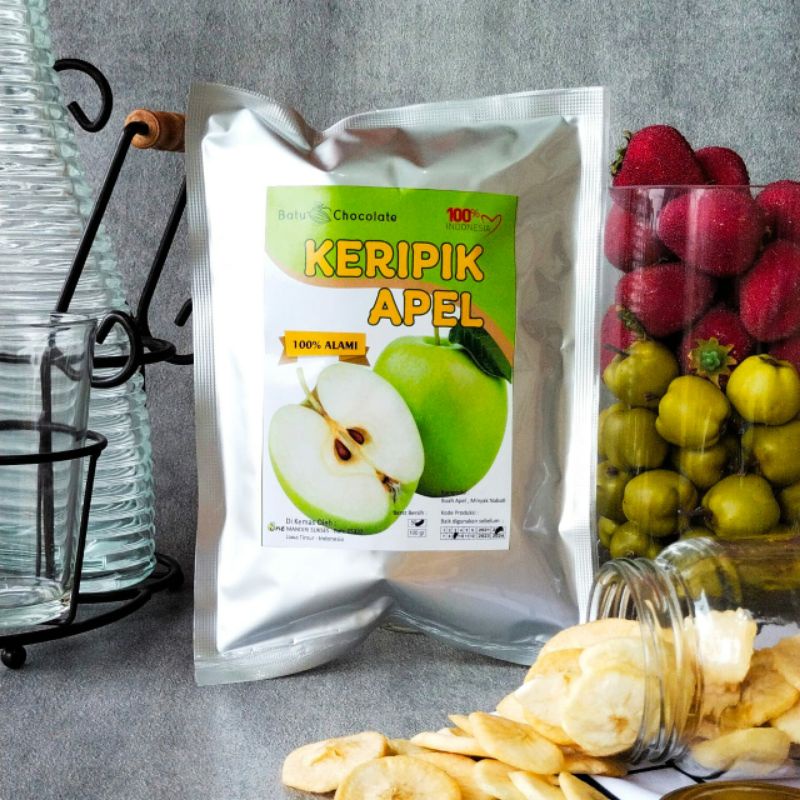 Keripik Buah Berat 100 gram / Keripik Sayur / Apel Nangka Oleh Oleh Khas Malang