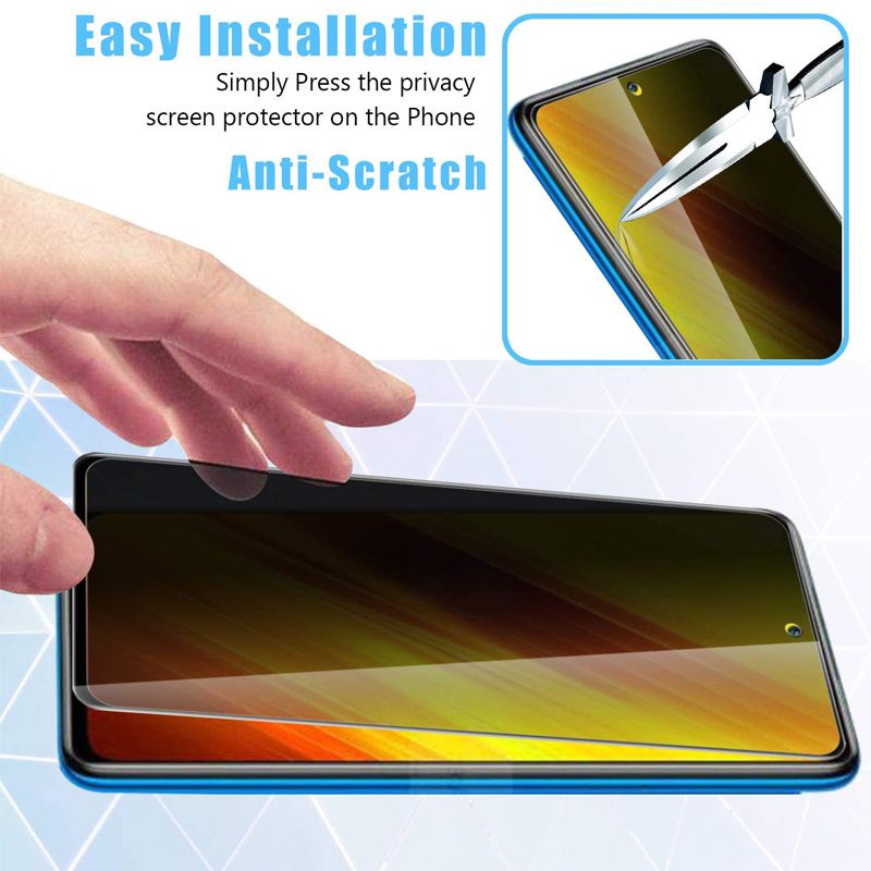 Tempered Glass Anti Spy Redmi Note 11 11s Full Layar Screen Protector Premium