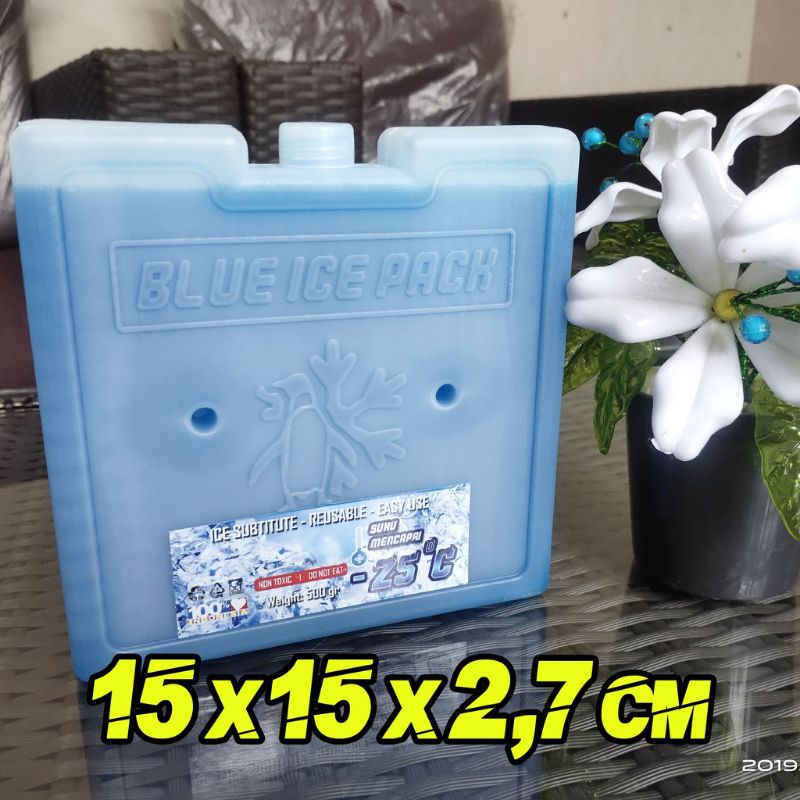Promo Ice Pak Kotak 15x15x2,7cm Blue Ice Pack Berkualitas