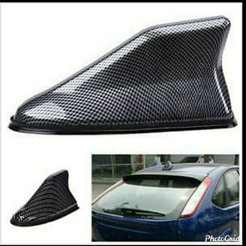 Antena Sirip Hiu Motif Carbon Mobil Rush / Terios Lama