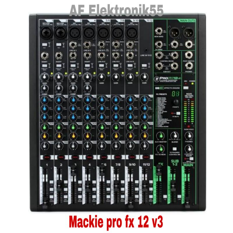 Mixer Mackie PRO FX 12 V3 Original Garansi Resmi