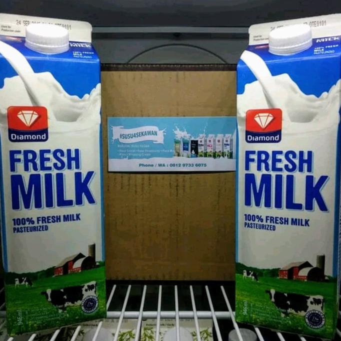 

BAYAR DITEMPAT Susu Freshmilk Diamond Plain 946ml - 6pcs