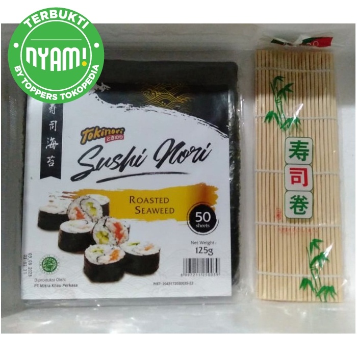 

ds201fs Paket Tokinori 50 Sheet Lembar Tikar Penggulung Sushi Nori Sushi Mat Dscscv