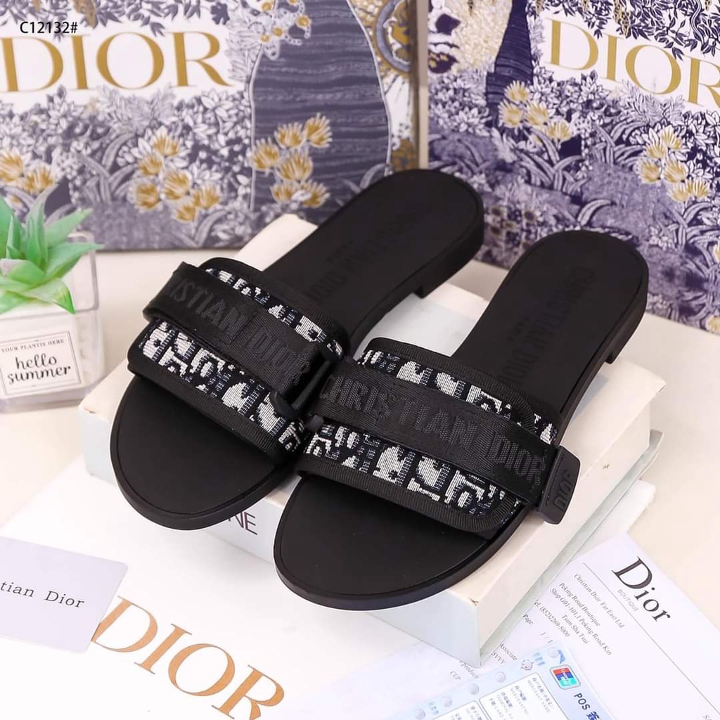 dior flat slippers