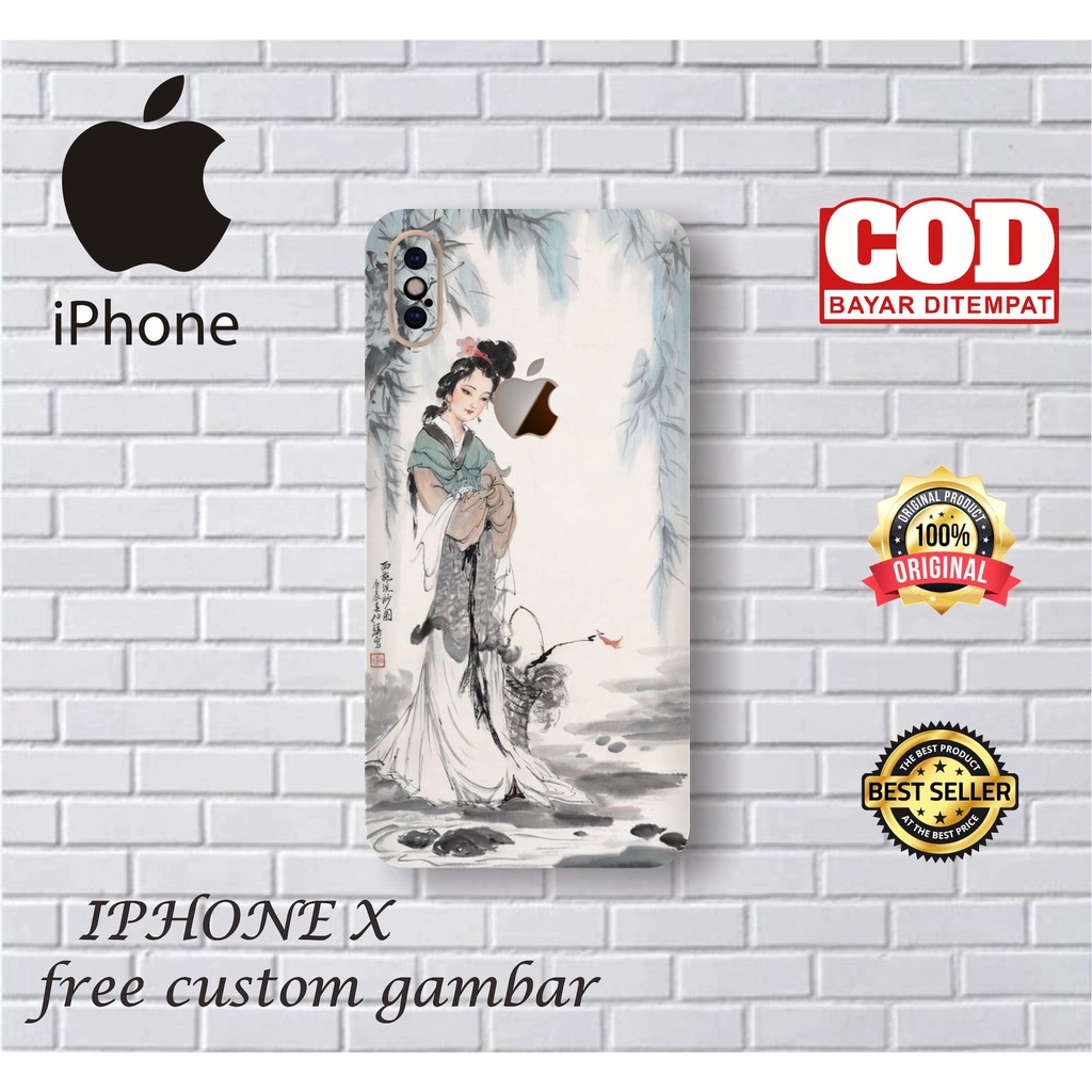 GARSKIN/STICKER HANDPHONE IPHONE X CUSTOM