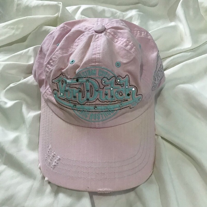 Topi Von Dutch original pink cap