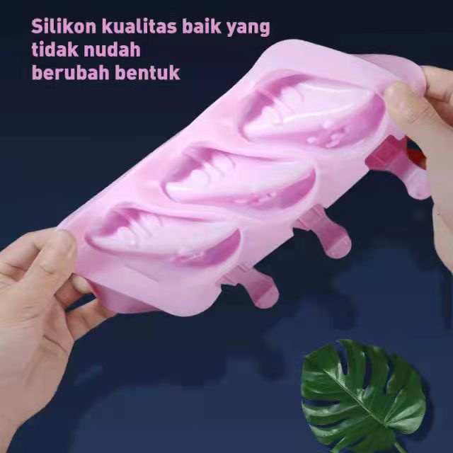 Cetakan Es Krim Silikon / Cetakan Ice Cream Popsicle / Cetakan Coklat Slikon BPA Free