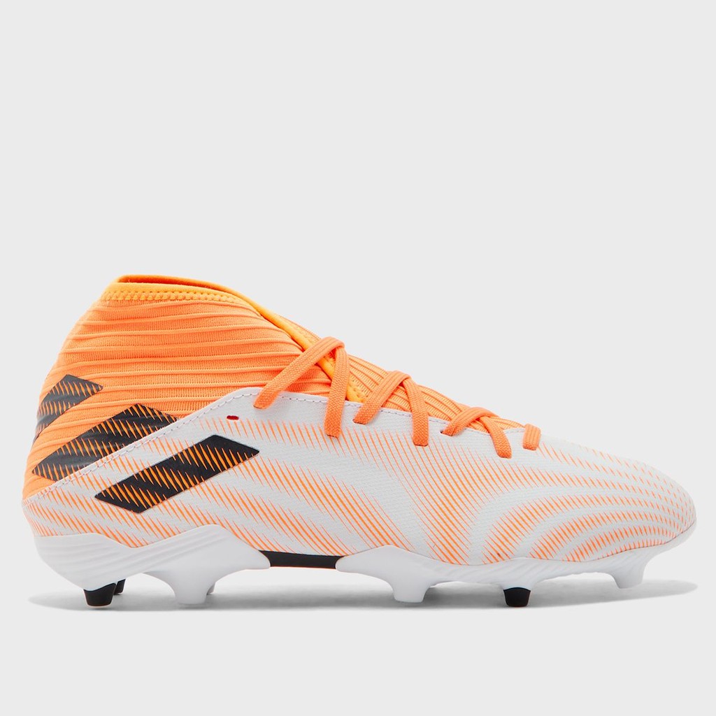 Sepatu Bola Adidas Nemeziz .3 FG - White Orange FW7350 Original | Adidas Nemeziz.3