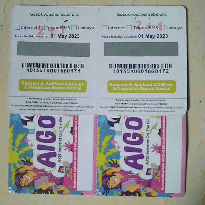 

vd axis 1,5gb 5hari