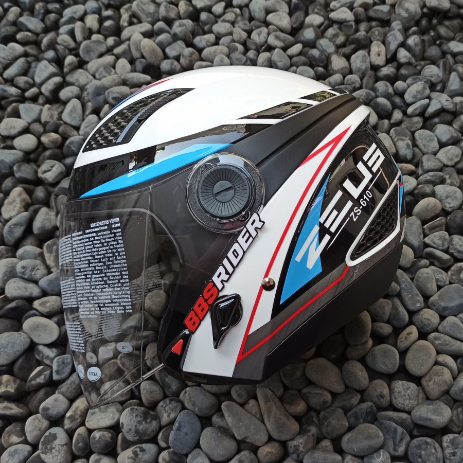 Helm Zeus ZS610 / Z610 O27 White Black Blue
