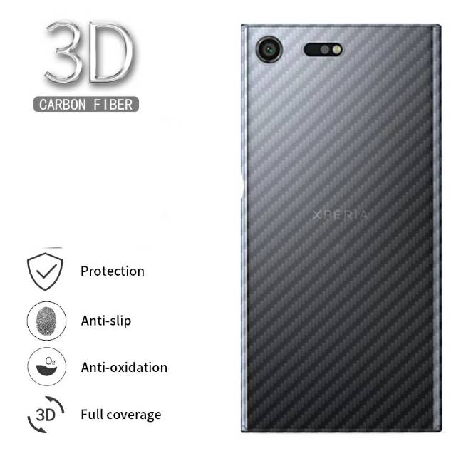 Anti Gores Belakang Sony Xperia XZ Premium Film 3D skin carbon fiber G8142 G8141 SO-04K SO-04J