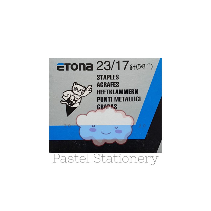 

Refill Staples Etona 23/17 - Isi Hekter Stapler Stepler Jepretan