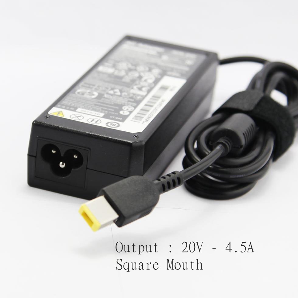 Lenovo Charger / Adaptor Laptop 20V - 4.5A Jack Square Mouth Original