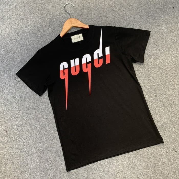 KAOS COMBED 30S GUCCI MERAH PUTIH BAJU TSHIRT HS-228