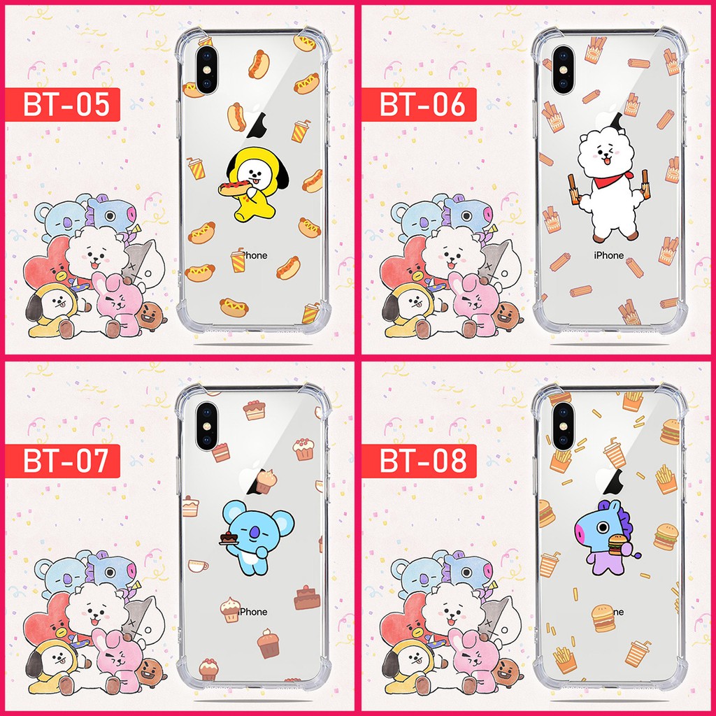 Softcase BT21 Phone 6 6S 6Plus 6S Plus iphone 7 8 7 plus 8 plus X XS XR xs max Iphone 11 pro max 12 mini 12 pro max 13 mini 13 14 pro max