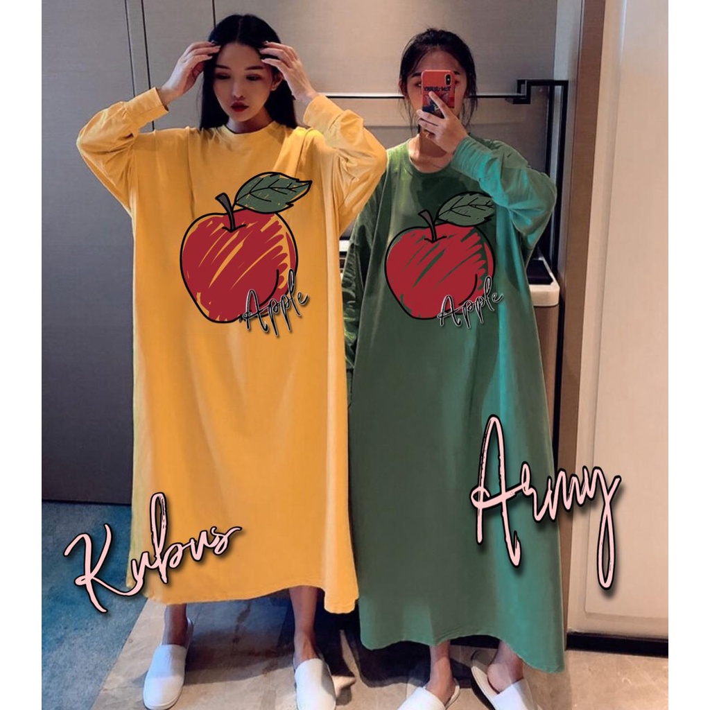 VS GG - long dress JUMBO wanita APPLE APPLE - konveksi murah tanah abang