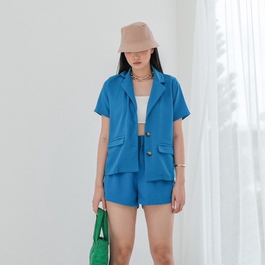 [TAVIA] EDEN SET / SETELAN WANITA / OUTER KOREA WANITA / ATASAN WANITA / BLAZER KOREA WANITA