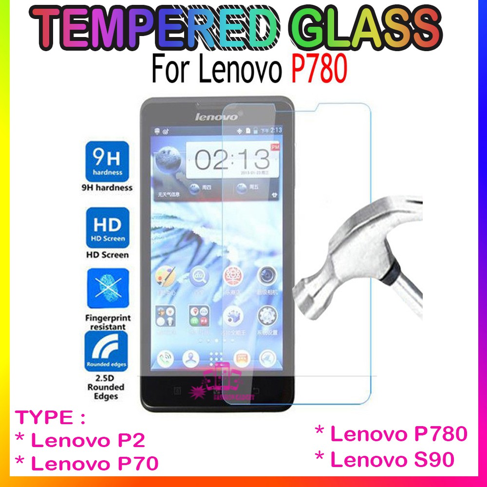 TEMPERED GLASS LENOVO P1 TURBO / LENOVO P70 / LENOVO P780 / LENOVO A2020 / LENOVO K5 / LENOVO K5 PLUS / LENOVO A6020 / LENOVO Z90 ANTI GORES KACA TEMPER GLASS