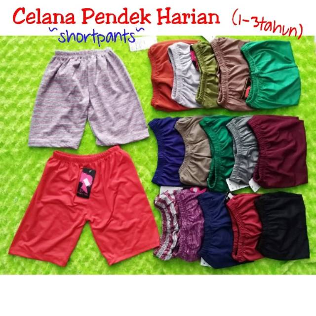 Celana Pendek Anak Tartan Kotak Usia 1-3 tahun