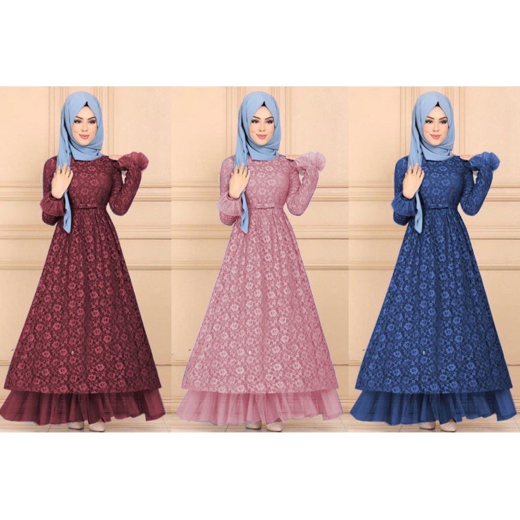 (TF) Baju Maxi Hijab Devina
