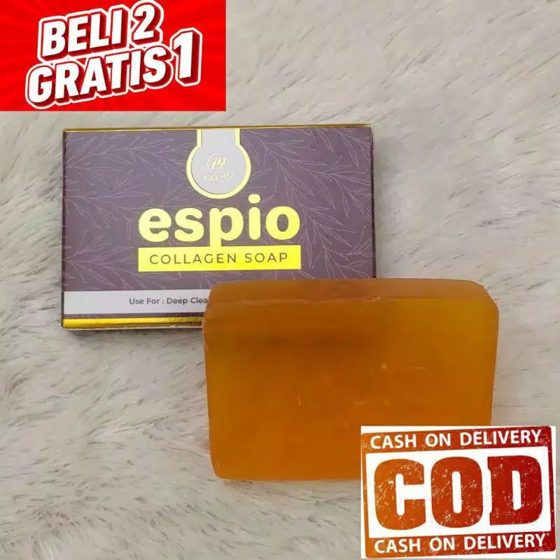 100% Original Prodak )Sabun Espio Collagen Sabun Pemutih Wajah Dan Badan Original