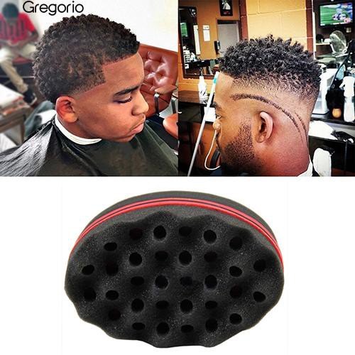 Gregorio01 Hair Wave Twists Magic Sponge Brush For Coil Afro Curl Barber Tool