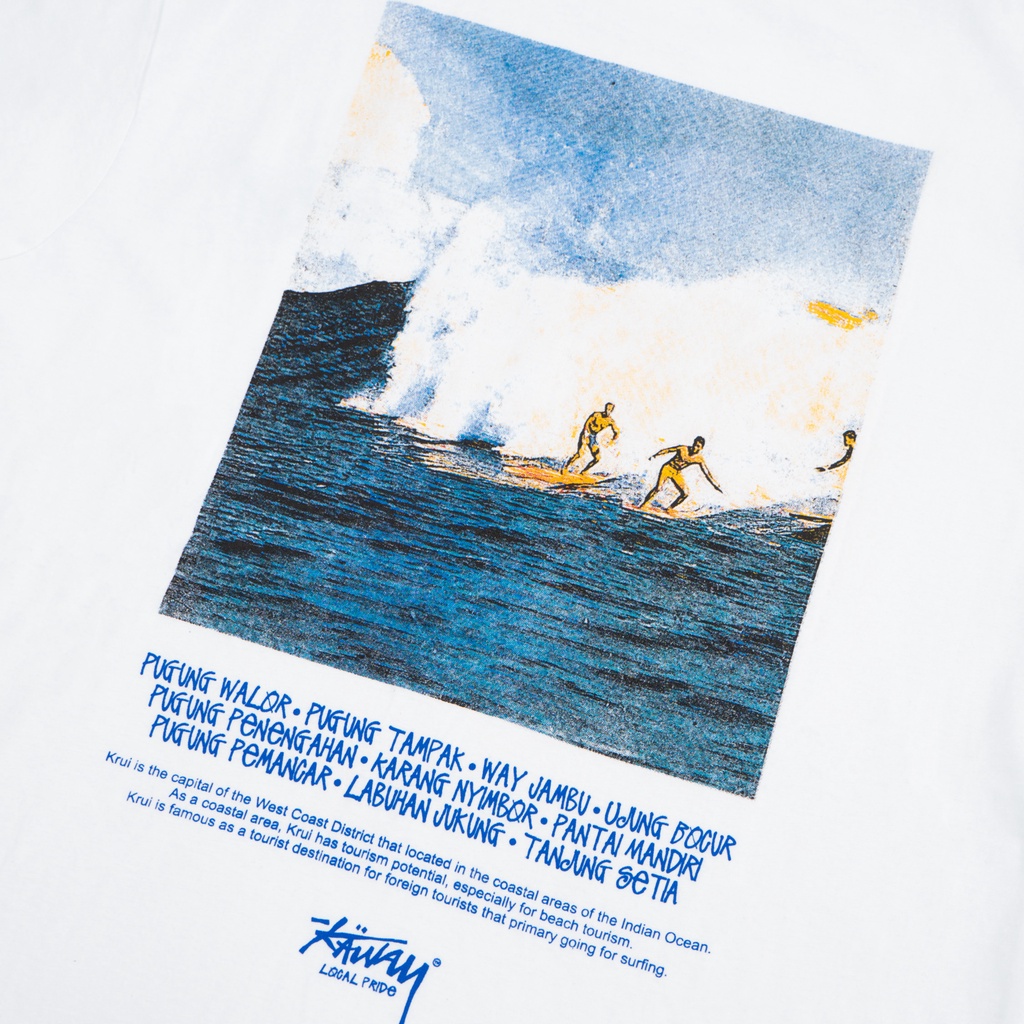 Kaway T-shirt Kaos KWY SURF STSY WHITE